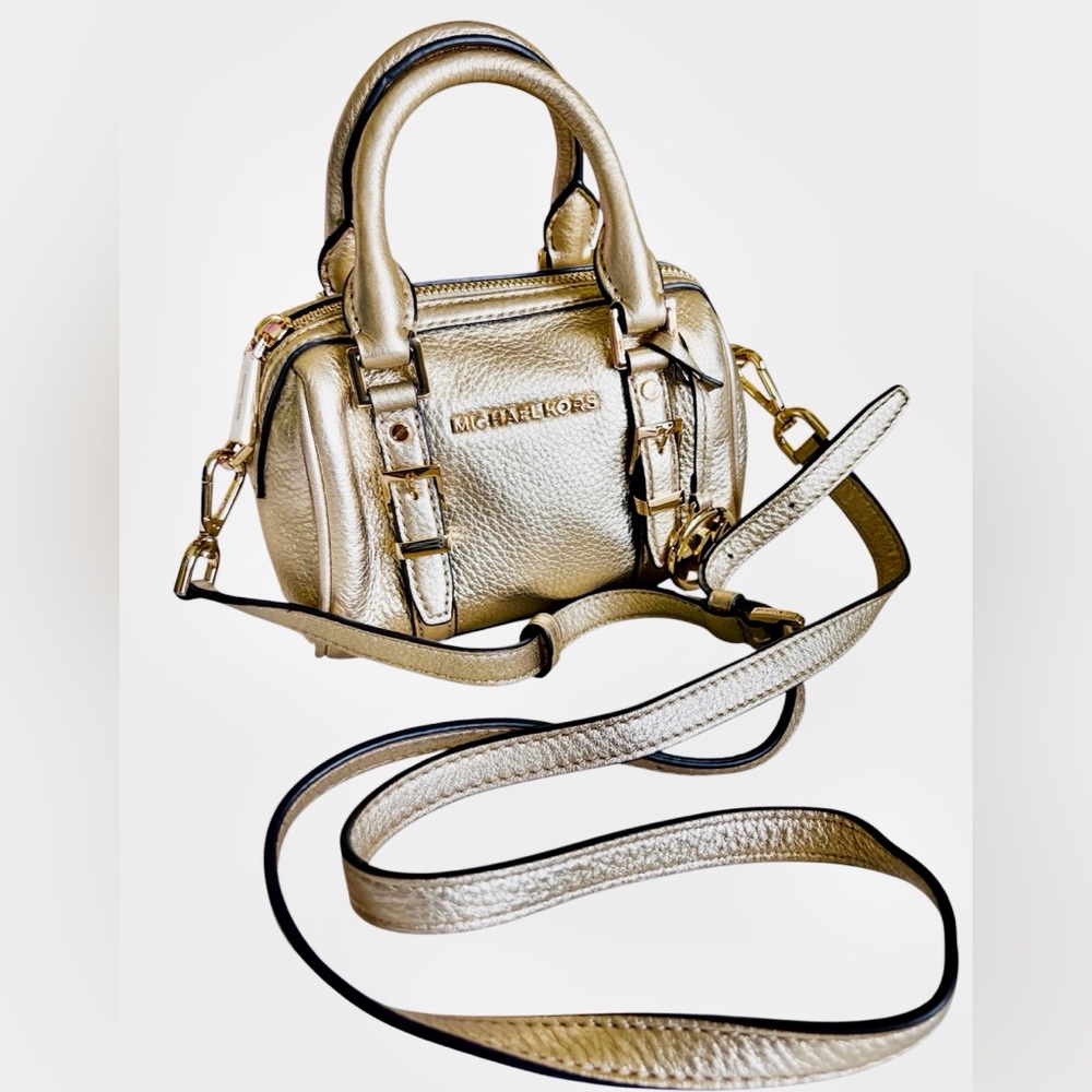 MK Michael Kors Metallic Gold Mini Bagโ
